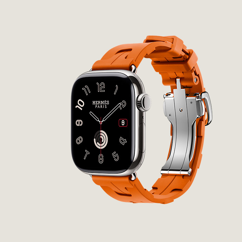 1838 Apple Watch エルメス　ジャンピング　レッド　スポーツバンド Apple Watch Hermès - 42mm Rouge Grenat/Vermillon Twill Jump